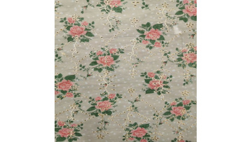 On Chiffon Eyelet Lace Embroidery Fabric for Dress Latest Design Printed Flowers Embroidery $3.50-$4.00/ Yard 100% Polyester1