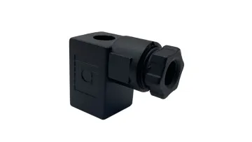 DIN43650C AC DC Black MPM 9.4mm IP65 2P+E 3P+E Solenoid Valve Coil Connector DIN 43650C DIN 43650 Form C1