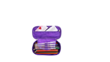 Quicksand Fashion Girl's Favorite Big Capacity Multi-Functional Pencil Case Stationery Bag Fabric Material1