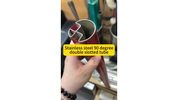 Stainless steel double groove pipe