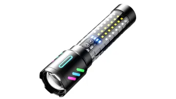 High-Powered White Laser Fluorescence Alloy Flashlight with Zoom1