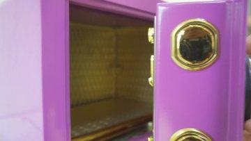 home use hidden wall safes mini fingerprint lock safe1