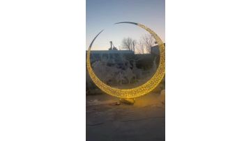 Stainless Steel Circular Ring Sculpture