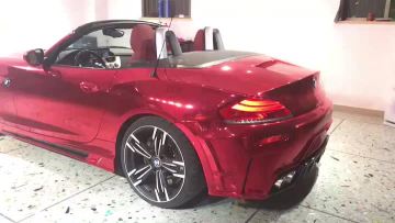 red chrome mirror film