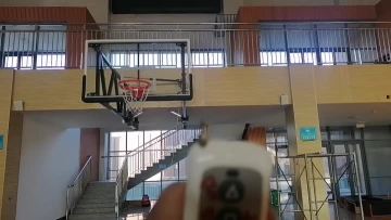 Wall Mounted electric folded basketball stand