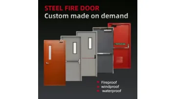 Steel Fire Rated Door Manufacturer with Glass Fire Proof UL Nfpa - Smoke Sealed & Soundproof (60-180 Min) Emergency Exit Exterior Front Fire Retardant Door1