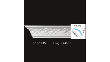 Elegant PU Carved Decorative Cornice Molding CC80135