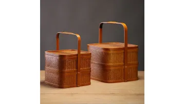 Handmade Bamboo Storage Basket1