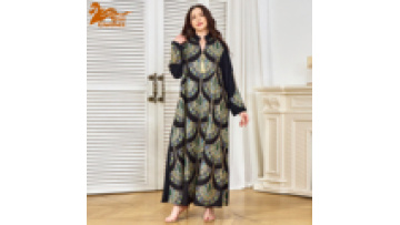 2025 Summer Muslim Women's Abaya Dubai Loose Dress Sequin Embroidered Dress Arab Solid Color Robe Ramadan Long Sleeve1
