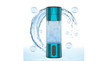 Blue PC Water Bottle with Hydrogen 6000ppb SPE PEM, Portable Hydrogen Water Bottle with Logo1