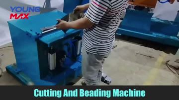 Cutting and beading machine