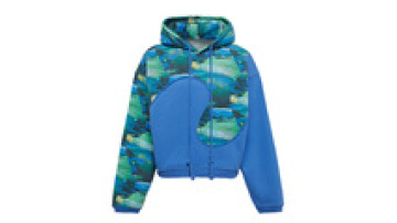 Custom High Quality Baby Blue French Terry Oversize Hoodie Embroidered Hoodies1
