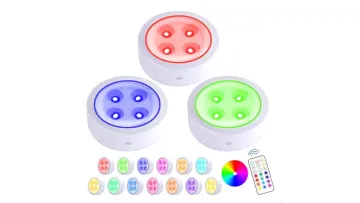 Dimmable Wireless RGB Puck Light for Stylish Home Decor1