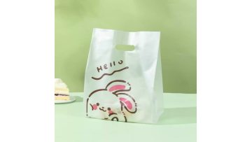 Cute Cartoon Rabbit Plastic Handheld Cake Packaging Bag