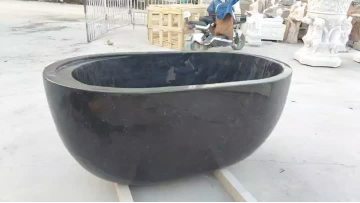 black stone bathtub