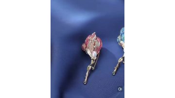 Magnolia bud luxury brooch