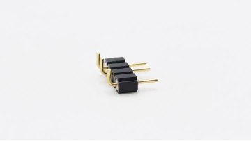 2.54mm Pitch Machined Pin header Connector Right Angle H3.0mm 1*4P