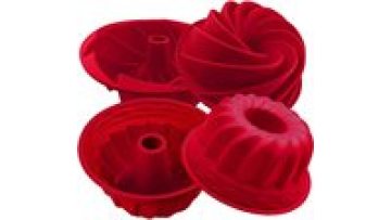 Hot selling Silicone Fulted Pan Cake Nonstick Jello Molds Tube for Baking silicone baking cake mould1