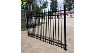USA Standard Tubular Fence Pressed Spear Top Security Steel Picket Garrison Fence1