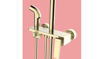 High Quality Contemporary Luxury Shower Mixer with Diverter China Factory Made Black Exposed Waterfall Shower Faucet System1