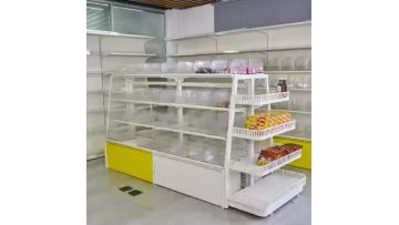 Convenience store metal end racks