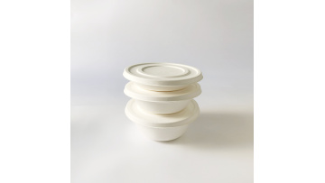 bagasse pulp paper bowl 20oz 32oz 48oz LYC20+32+48