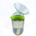 Manual breast pump for wide-bore bottle integrated cover maternity products silicone suction cup nipple