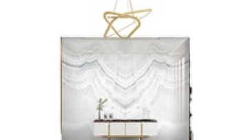 High Quality Custom  3D Printing  For TV  Sofa Background  Marble  Wall1
