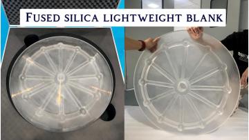 Fused silica lightweight blank