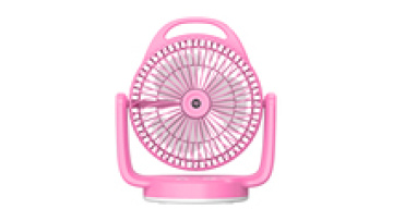 USB Rechargeable Desktop Table Small Portable Mini Fan With Led Light1