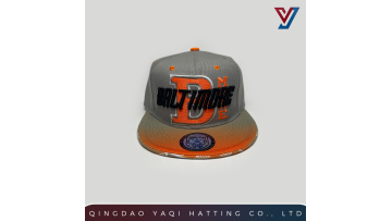 Flat Visor Embroidery + Sublimation 6-Panel Cap 04