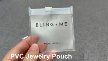 Reusable Logo PVC Mini Ziplock Pouch Bag