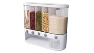 5-Compartment Cereal Dispenser Storage Box - 2023 Multifunctional Plastic Food Container1
