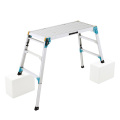 HASEGAWA Work platform Aluminum alloy Step Ladder Drywall Safe Heavy Duty Portable Bench Folding Ladders Stool mint green