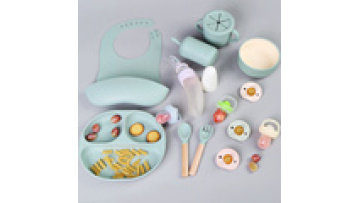 Customizable Eco-friendly Non-toxic Strong Suction Plate Bowl Spoon Tableware Feeding Set Bib Baby Silicone Bowl And Plate1