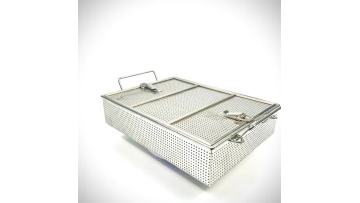 SUS304 Medical Sterilization Basket with Lid