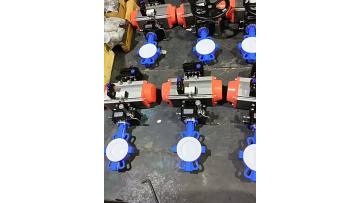Pneumatic Fluorine-Lined Wafer Butterfly Valve