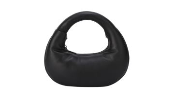 Ladies' Genuine Leather Fan-shaped Handbag
