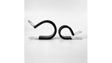 Hot Selling 12.7mm Rubber Strip Clamp 304 Stainless Steel R-type With Rubber Throat Clamp1
