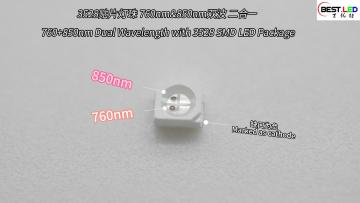 760+850nm Wavelength with 3528 SMD LED Package