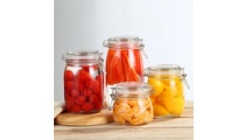 Hot Selling Luxury Airtight Food Storage Glass Jars With Sealing Cover For Candy Or Coffee1