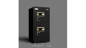 Solid steel fingerprint fireproof home hotel large safe boxes1