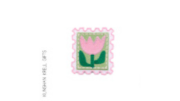 Kunshan Krell Small Fresh Lovely Tulip Flower Stamp Shape Embroidery Patch Customization1