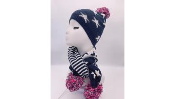 CF-T-0014 knitted hat and scarf (1)