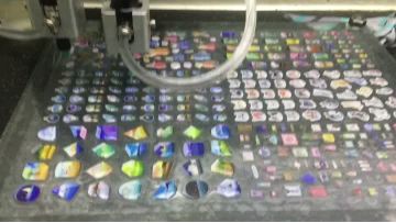 PU Glue Colored Stickers