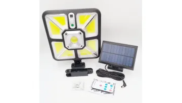 Adjustable Solar Security Wall Lamp with IP65 Waterproof Rating1