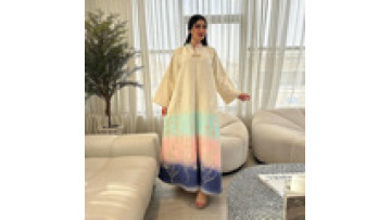 2024 Wholesale Ramadan Eid Dubai New Design Casual Cardigan Jacket  Turkish Elegant Modest Custom Women Muslim Dress Abaya1