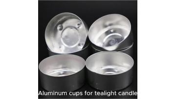 Aluminum cups for tealight candle