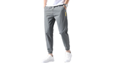 Summer Men's Casual Fashion  Pants Loose Sweatpants Ultra-thin Waist Pants Men's Trousers1