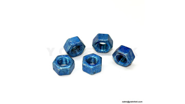 ASTM A194 GRADE 2H HEAVY HEX NUT HOT DIPPED GALVANIZED + BLUE WAX